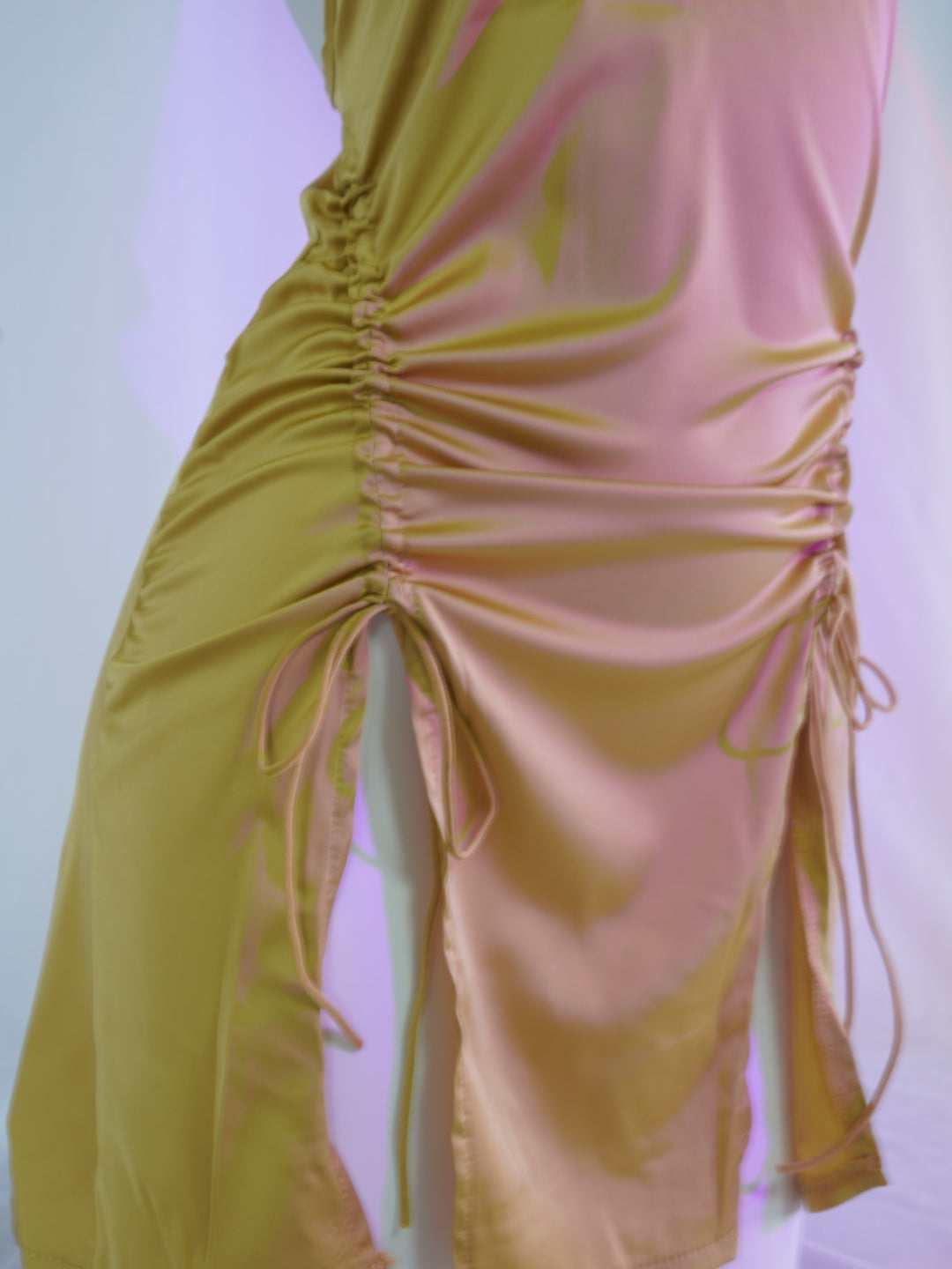 Light Luxury Sexy Chest Pad Slit Pajamas