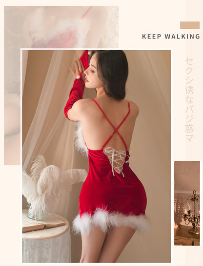 Sexy lingerie for women Christmas pajamas date uniform