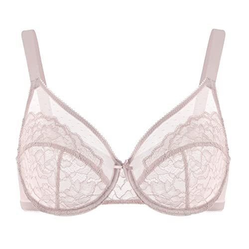 Plus Size Slimming Push-Up Bra Sheer Lace French Style Sexy