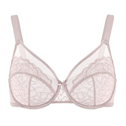 Plus Size Slimming Push-Up Bra Sheer Lace French Style Sexy