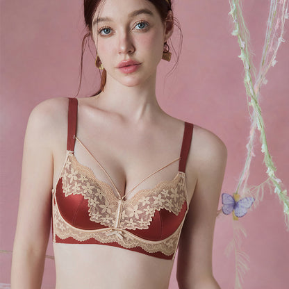 Pure Desire Style French Lingerie Wireless Lace Romantic Embroidery