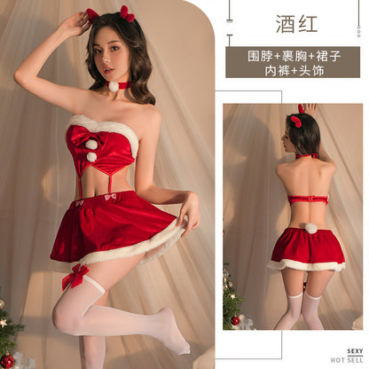 Sexy lingerie for women Christmas pajamas date uniform