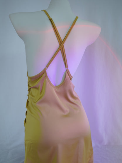 Light Luxury Sexy Chest Pad Slit Pajamas