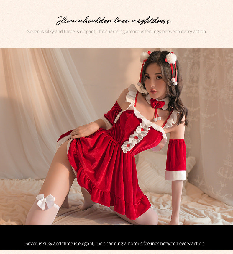 Sexy lingerie for women Christmas pajamas date uniform
