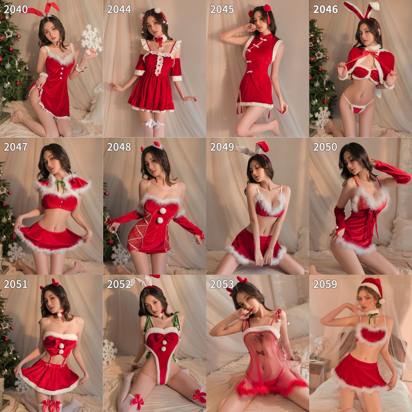 Sexy lingerie for women Christmas pajamas date uniform