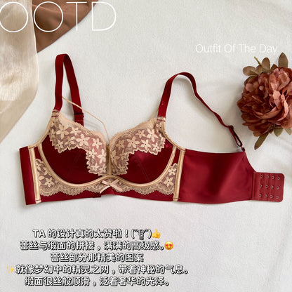 Pure Desire Style French Lingerie Wireless Lace Romantic Embroidery