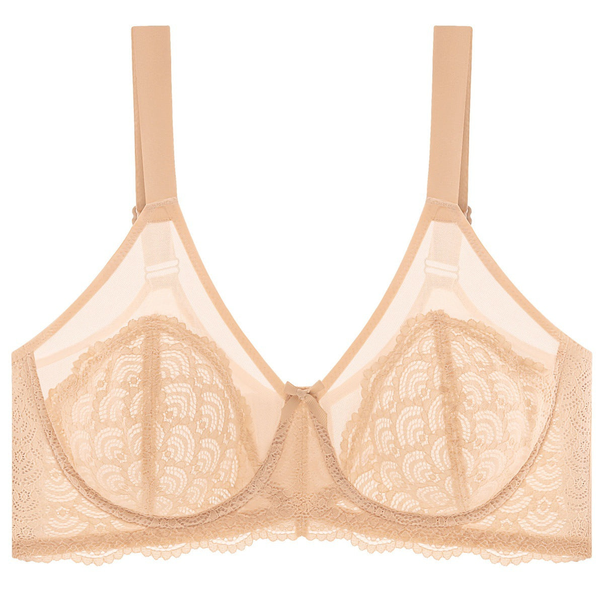 Sexy Lace Bra Plus Size Underwear Ultra-Thin Mesh Push Up Bra