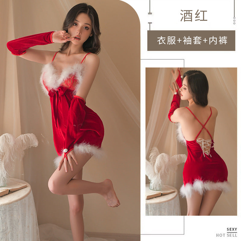 Sexy lingerie for women Christmas pajamas date uniform