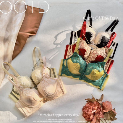 Pure Desire Style French Lingerie Wireless Lace Romantic Embroidery
