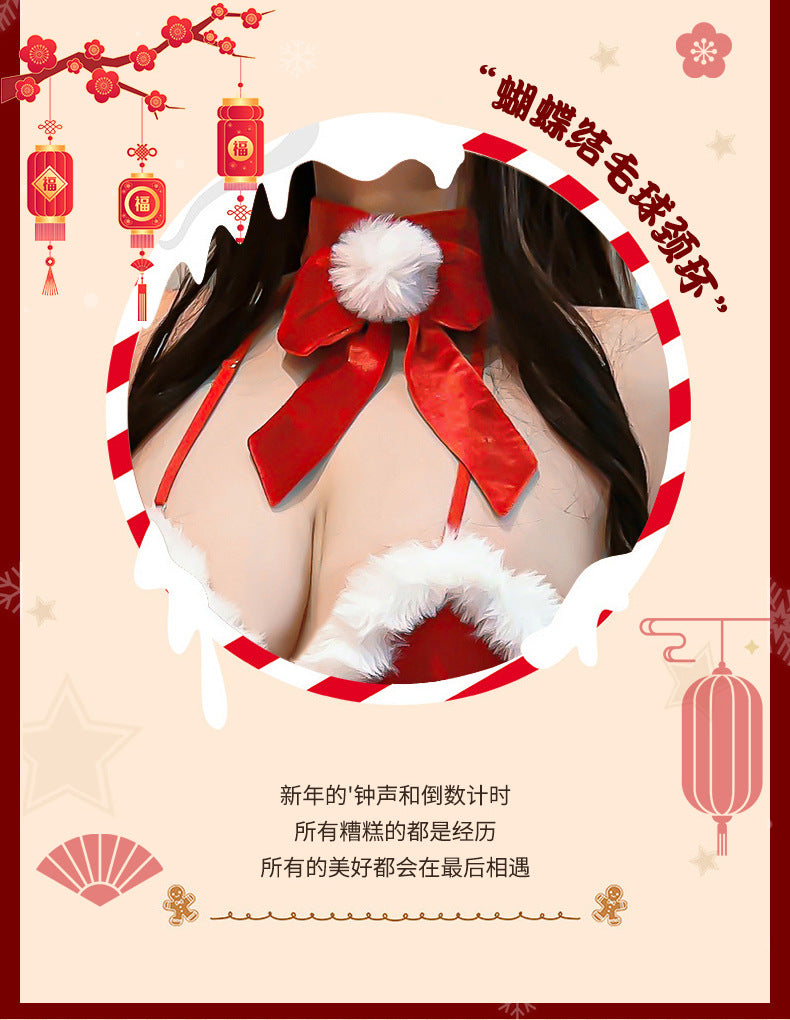Sexy Jumpsuit Christmas Costume Role Play Hot Passion Set