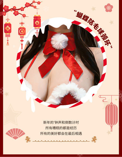 Sexy Jumpsuit Christmas Costume Role Play Hot Passion Set