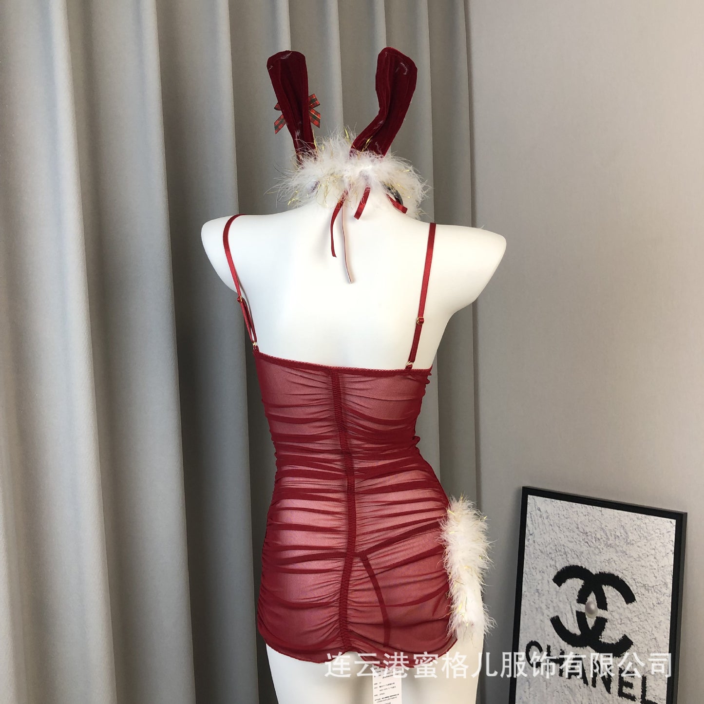 Bunny Girl Cos Uniform Adult Sexy Lingerie See Through Set