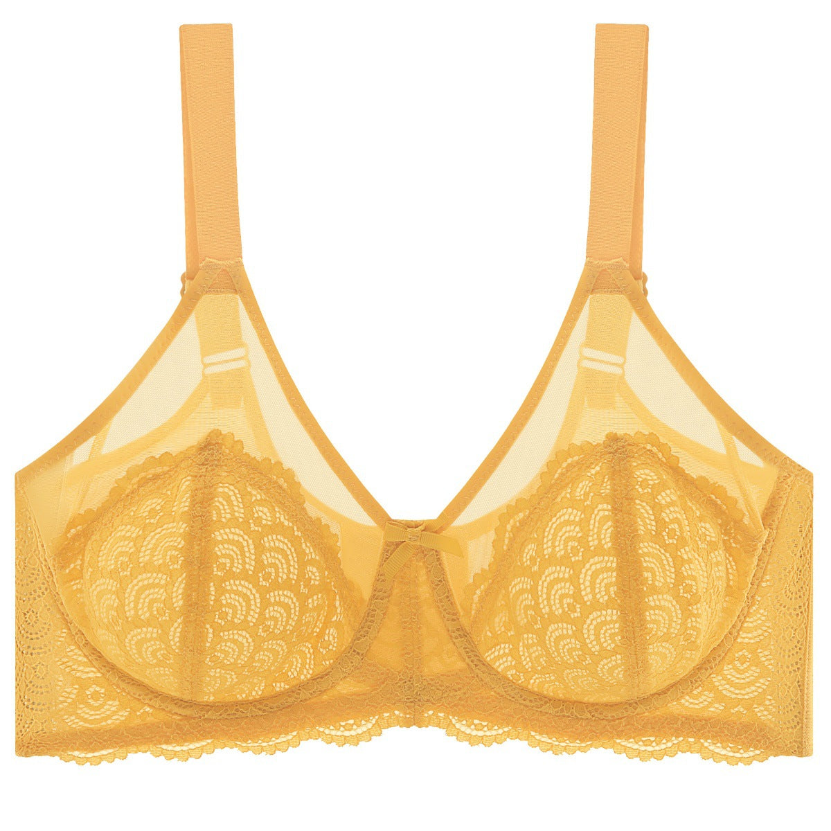 Sexy Lace Bra Plus Size Underwear Ultra-Thin Mesh Push Up Bra