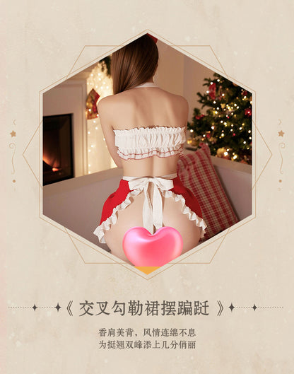 Christmas Carnival Sexy cos Little Maid Uniform Set