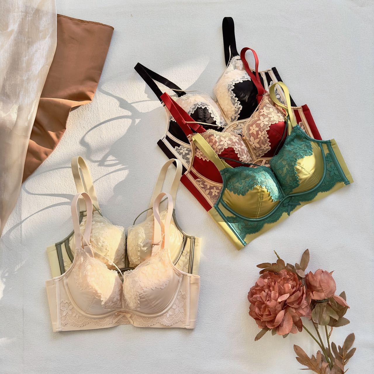 Pure Desire Style French Lingerie Wireless Lace Romantic Embroidery